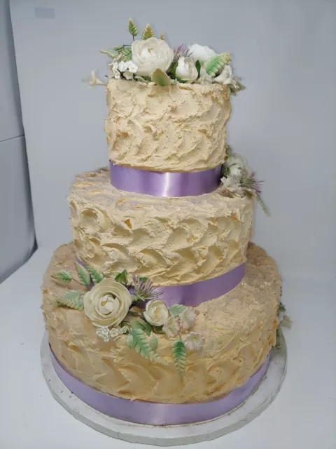 FAKE WHITE / Cream CAKE ARTIFICIAL MULTI TIER ART DECO CAKE PROP
