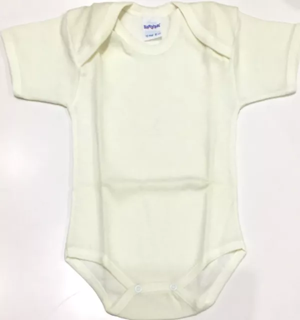 Body Neonato Neonata Lana/Cotone Mezza Manica