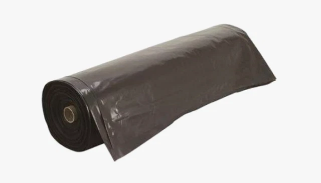 Plastic Sheeting Roll 10 X 25 Ft Black 3 Mil Drop Cloth Duty Polyethylene-Cover