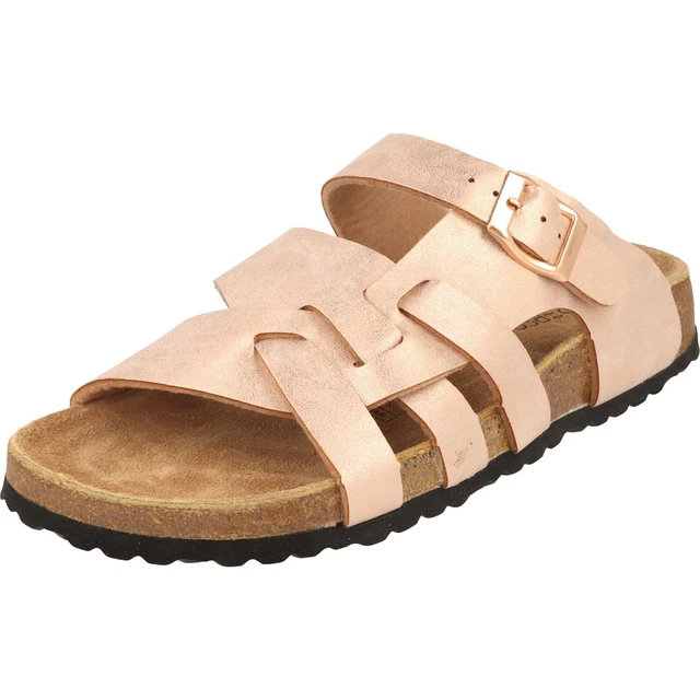 Supersoft Femmes Chausson Semelle Intérieure Cuir Sandales 274-106 Sangles