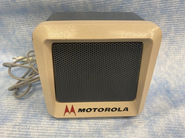 TSN6006A Antique Motorola Motrac Mocom Desktop External Speaker w Volume Control