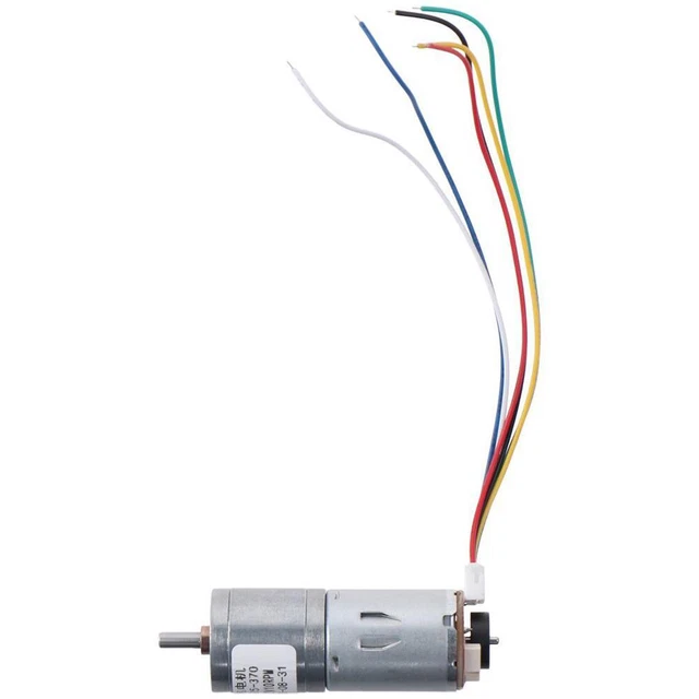 Motore N20 DC Mini Motoriduttore N20 DC. Motore Di Ingranaggi Con Encoder Hall, Misurazione Della Velocità Motore Di Misurazione Della Velocità Dell'auto Motore Per Robotica Fai Da Te