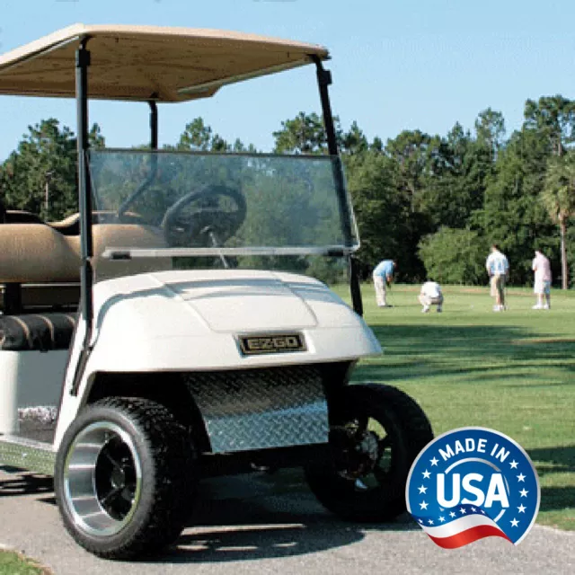 EZGO TXT (1994.5-2013) Clear Impact Modified Fold Down Golf Cart Windshield