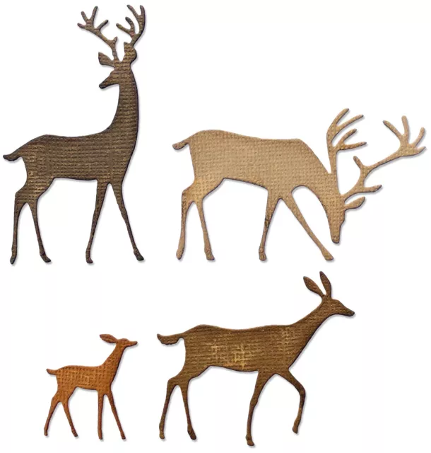 Sizzix Thinlits Dies By Tim Holtz 4/Pkg-Darling Deer 2