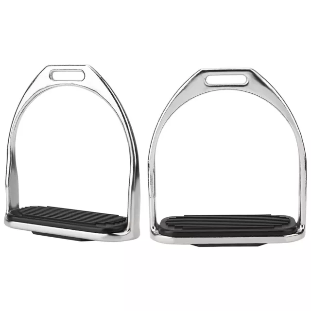 Reiten Reiter Plating Iron Horse Stirrups Mit Schwarzem Gummi Horse Mat Em9