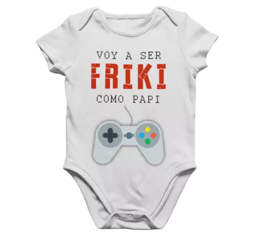 Body para Bebé Friki como mi papi - Traje de bebés graciosos. Ropa. Envío Gratis