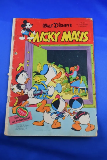 Walt Disneys Micky Maus Heft Nr.33 23.August 1958 Original Heft EHAPA Verlag