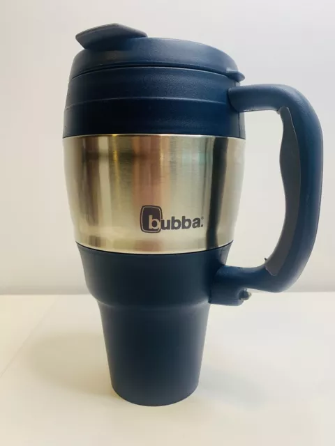 BUBBA KEG Travel Mug Insulated Hot / Cold 34oz Handled Blue Stainless Steel