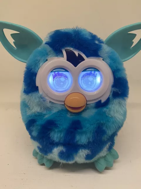 Furby Boom Blue Aqua WAVES Interactive Talking Figure 2012 Hasbro WORKS GREAT