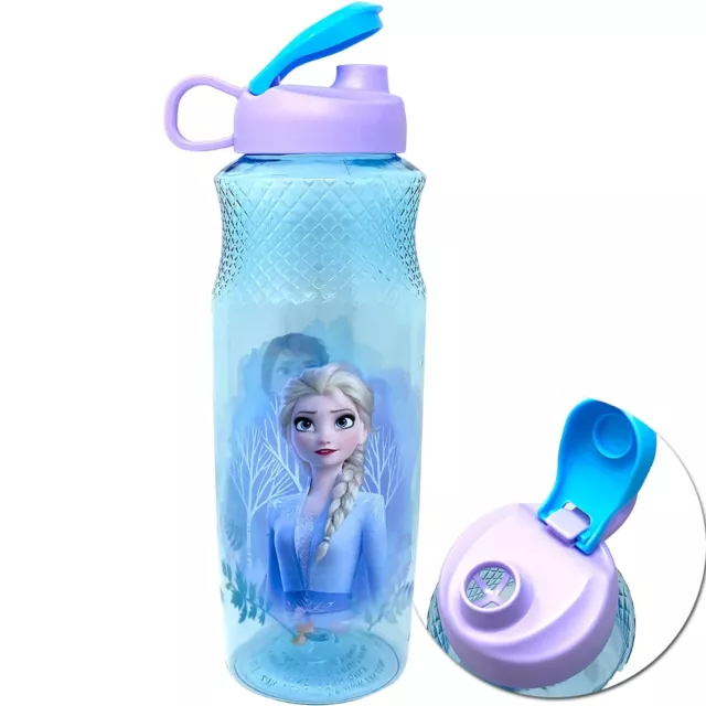Disney Frozen 2 Sullivan Water Bottle for Girl 16.5oz. Elsa Anna Kristoff  Blue