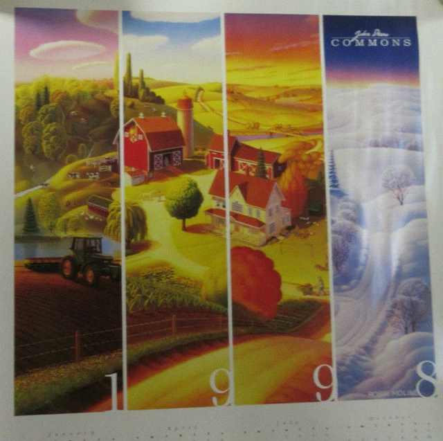 Vintage - 1998 John Deere Commons Poster Calender (18" x 24.5")