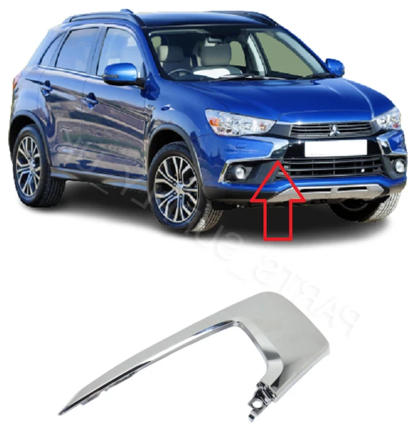 Chrome Front Bumper Grille Set For Mitsubishi Outlander Sport ASX RVR 2013-2015 – Black Honeycomb