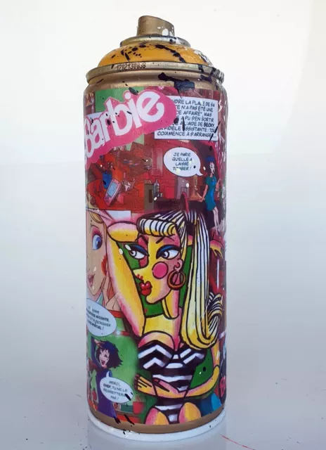 SPACO signed  BARBIE graffiti pop STREET ART painted french picasso warhol USA 2