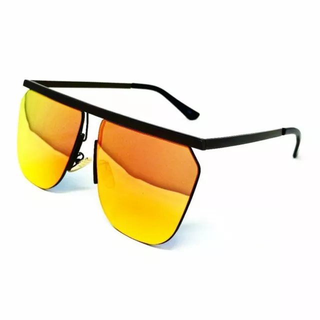 Gafas de sol para hombre y mujer negras con lentes espejadas Pif wear PW 5016