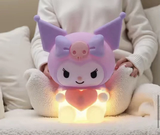 AVEKI Cute Peach Soft Silicone Kids Night Light With 3-Level Dimmable, Rechargeable Touch Control, 30 Minutes Timer, Warm Light