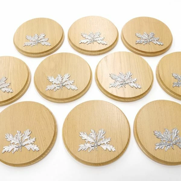 10 Pieza Keilerschilder Redondo De Roble Claro Af 15 CM Tablero Keiler 2