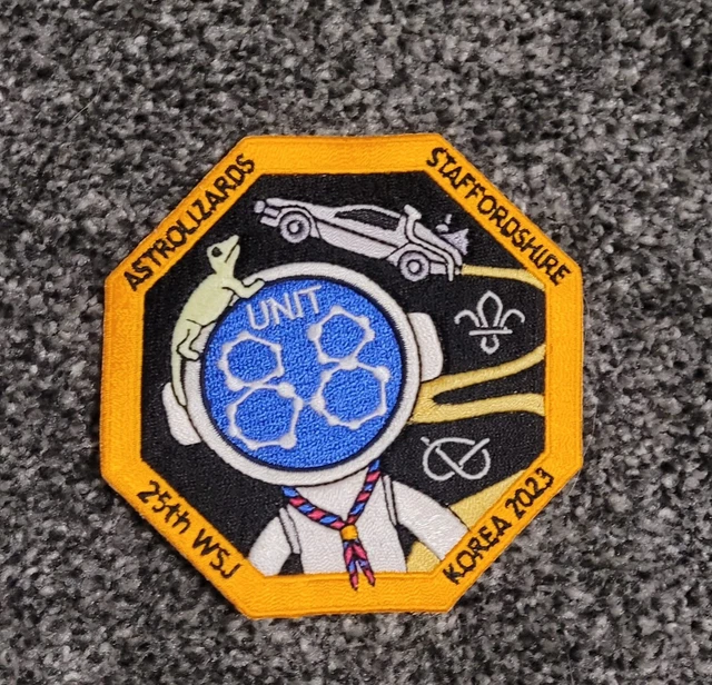25TH WORLD SCOUT Jamboree 2023 UK Unit 88 Badge Astrolizards 25WSJ