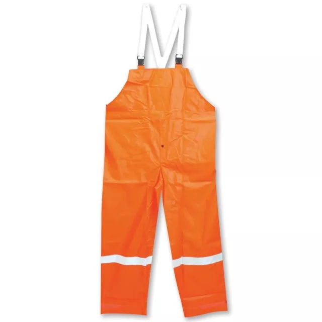 Tingley Comfort-Brite Class E Hi-Vis Orange Flame-Resistant FR Rain Bib Overalls