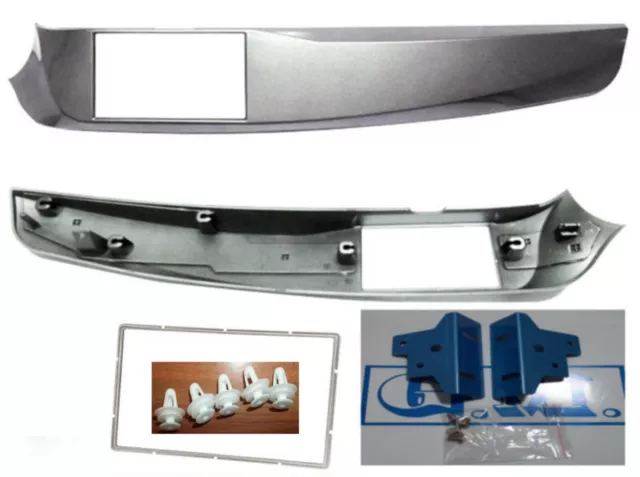 Mascherina Kit Doppio DIN Per Alfa Romeo Giulietta - Adattatore Comandi Al Volante - Interno 101mm Max - Foto 9