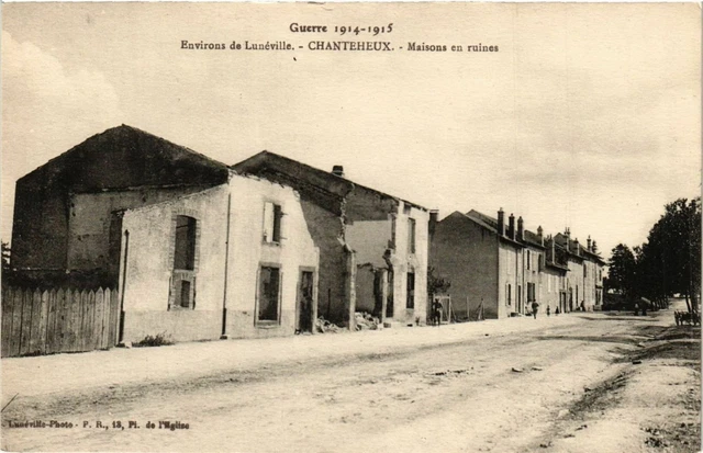 CPA AK Militaire Chanteneux - Maisons en ruines (362712)