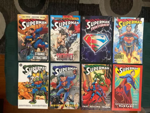 Superman TPB Key Lot 8 Books NM-M