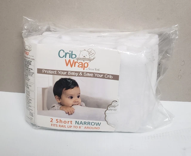 Cubierta de riel CribWrap para rieles de cuna laterales estrechos laboratorio de tendencias unisex impermeable