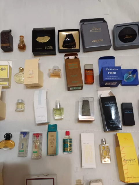 Lot de 25 Miniatures Parfum Marques Diverses Avec Boites 3