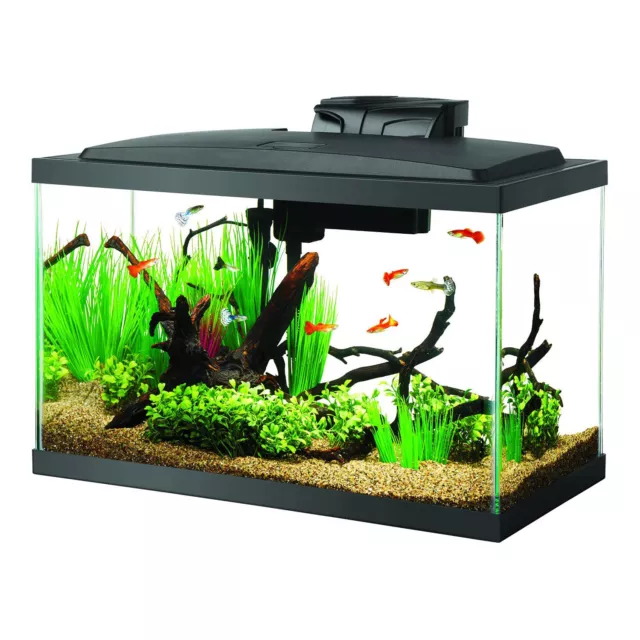 Aqueon LED 10 Gallon Fish Tank Aquarium LED Kit Set w Heater, LED, Filter & Tank