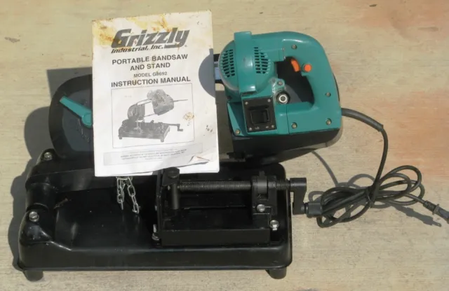 Grizzly G8692 4inch x 4 inch Bench Metal-Cutting Bandsaw lightly home hobby used