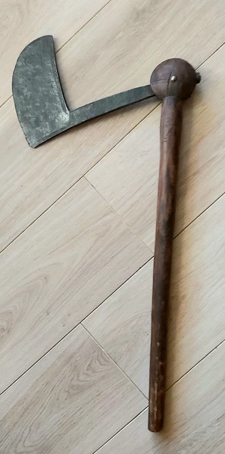 HACHE ANTIQUE FORGÉE Ancienne Behaubeil Zimmermann Muséal EUR 181,51