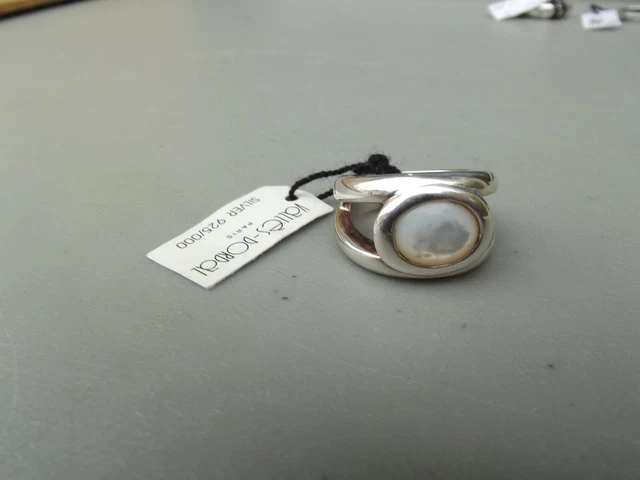 Bague argent 925 zirconias blancs et rouges motif fleur