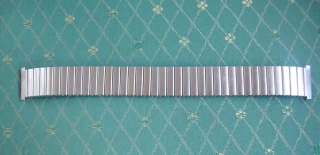 Bracelet De Montre Extensible Vintage 12mm Acier Argenté Fixo Flex - Neuf De Stock