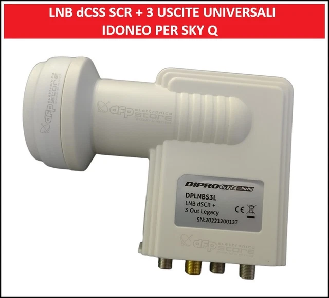LNB DCSS SCR ILLUMINATORE OCCHIO CONVERTITORE 16UB SINGOLA USCITA - Foto 11