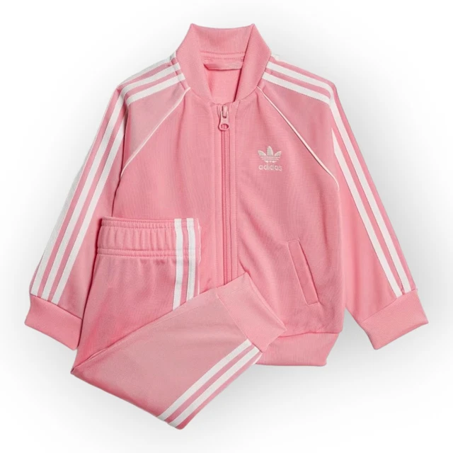 Tuta Adidas Bambina Rosa Bianca Tutina Neonata Completo Bimba Giacca e Pantaloni