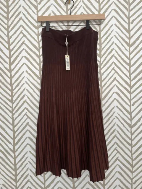 NWT Women’s Brown Knit Skirt by Max Studio - Size Medium