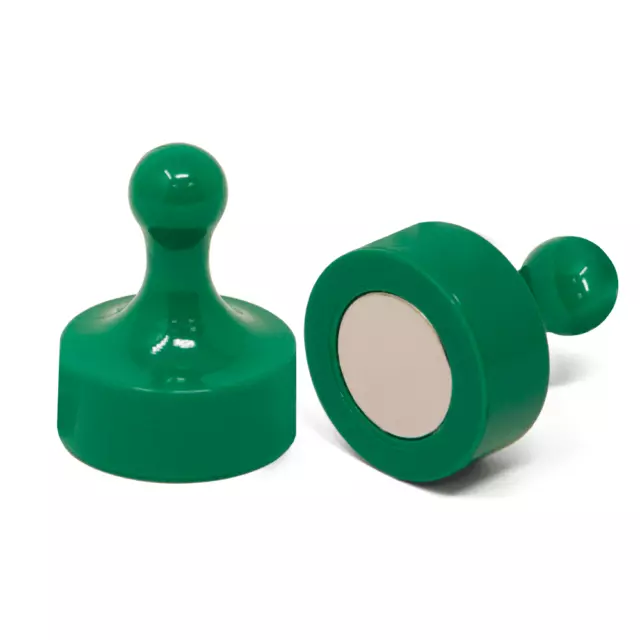 Imanes De Bolos Jumbo Verdes, Oficina Y Nevera (29mm Dia X 38mm) (50)