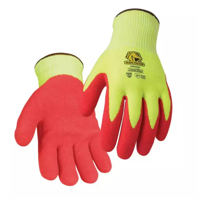 Black Stallion GR5030 AccuFlex Cut Resistant Glove Nitrile Coated Hi-Vis Small