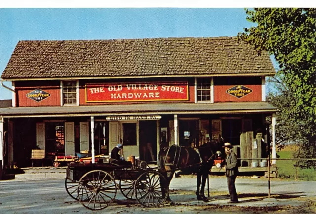 Bird In Hand Pennsylvania The old Village Store Vtg Postcard CP317