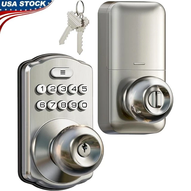 MUTEX Mechanical Keyless Lock MX230S With Keypad & Mechanic Key Entry Both Inside Outside Water Heat Fire Proof 100 Mechanical Very Reliable