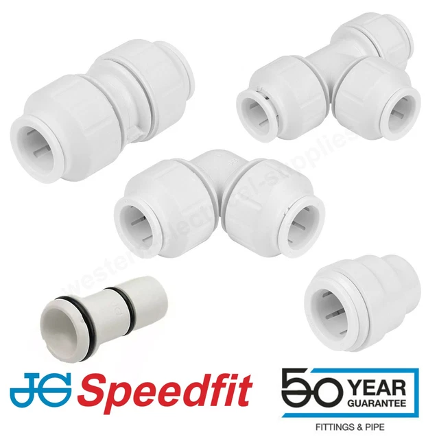 JG SPEEDFIT PUSH Fit Compression Plumbing Various Fittings 15mm 22mm