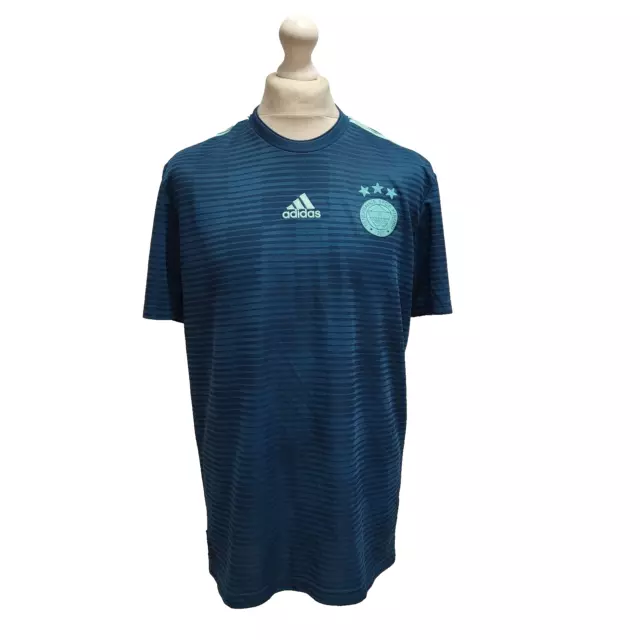 Adidas Fenerbache Blue Short Sleeve Football Shirt UK Men's Size L DD63 2
