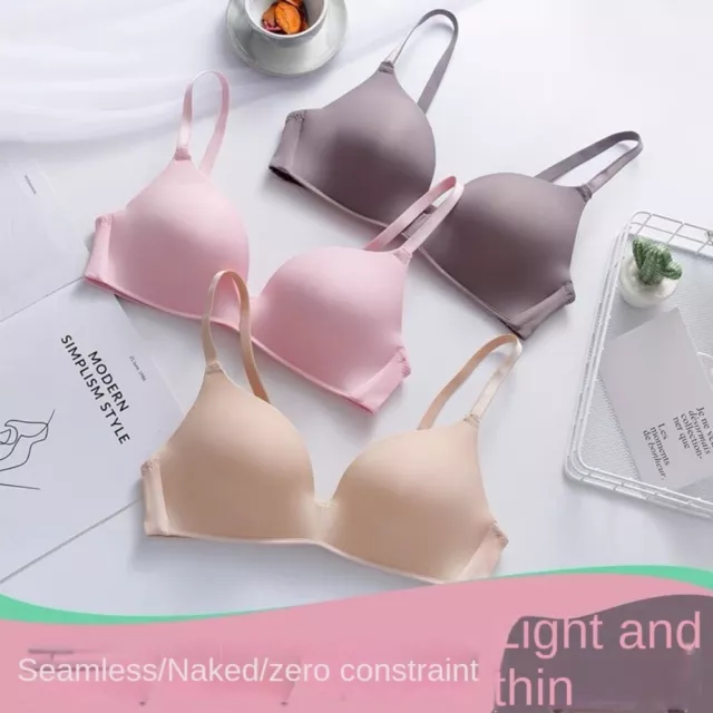 Wireless Breathable and Comfortable Bra Seamless Glossy Underwear  Women