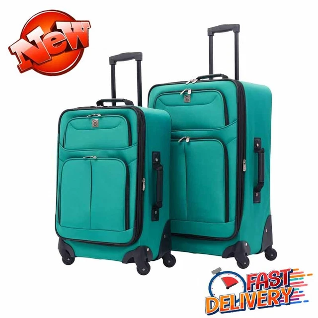 EXPANDABLE SOFTSIDE SPINNER Luggage Set 21 in & 25 in Checked Luggage