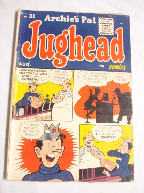 Archie's Pal Jughead #31 1955 Good- Archie Comics George Mikan, Wilbur