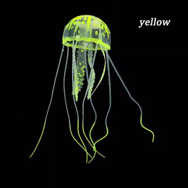 Colorful Artificial Glowing Effect Jellyfish Fish Tank Aquarium Decor Mini Subma