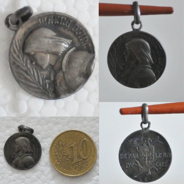 Broche Jeanne d'Arc / Jeanne d'Arc française antique en