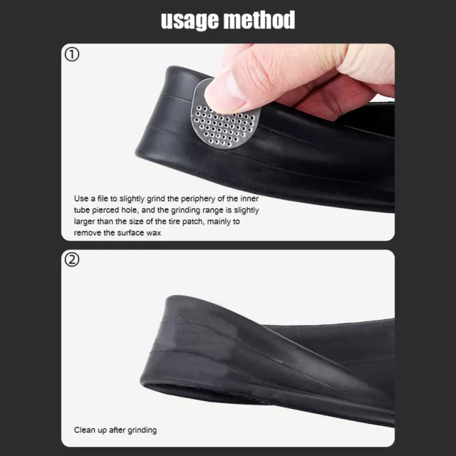 Bicycle Bike Tire Rubber Patch Piece Cycling Puncture Repair Tool Kits (01)