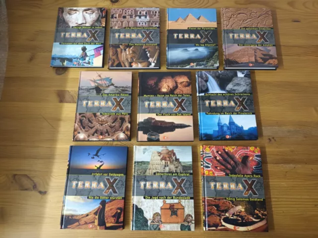 Terra X Buchserie, Bücher, 10 Stück Sammler Edition, ZDF Weltbild, aus Nachlass