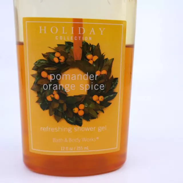 **Collectible** Bath & Body Works Pomander Orange Spice Shower Gel 1/2 full