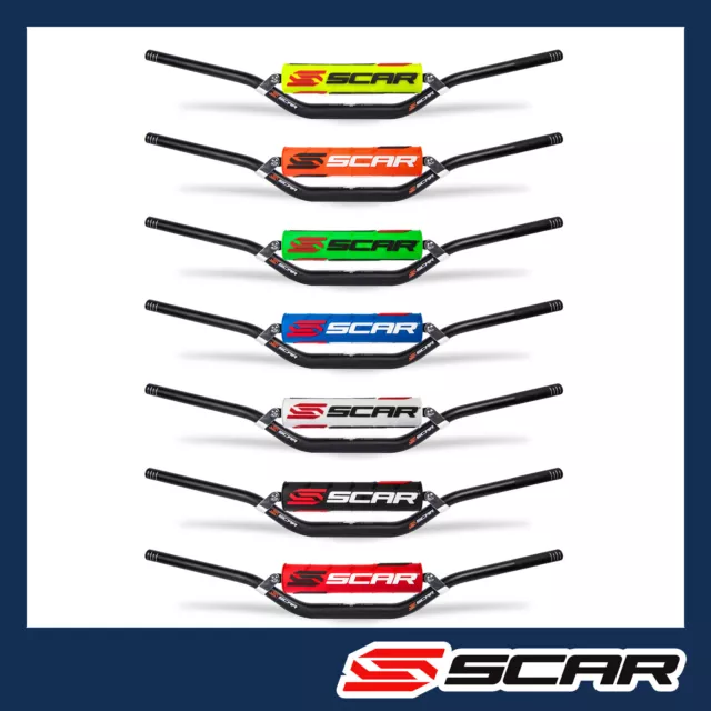  SCAR Mousse de Guidon 28 3D sans barre Moto Cross Quad Dirt  Bike Enduro Supermotard - Bleu